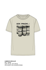 CAMISETA REGULAR MEIA MALHA PENTEADA ESTAMPADA 192485