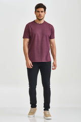 CAMISETA REGULAR MALHA MESCLA BORDADA 192522