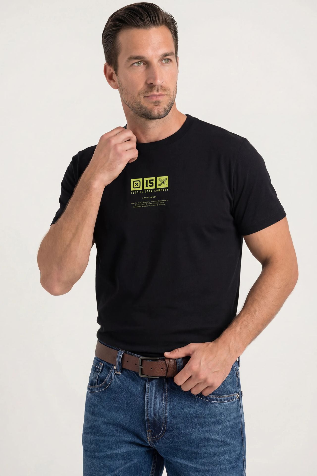 CAMISETA REGULAR FIO 30 PENTEADA  192569