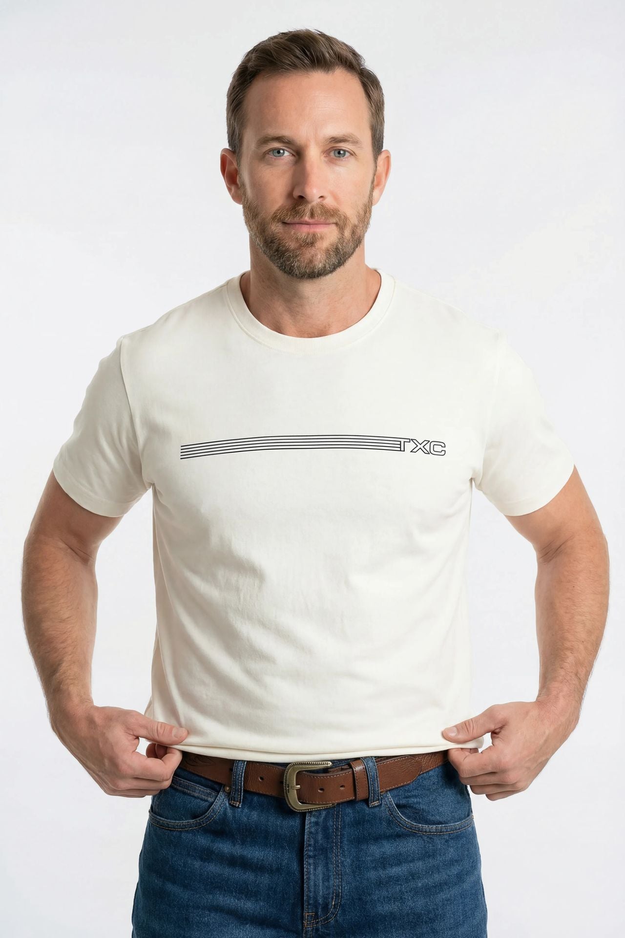 CAMISETA REGULAR FIO 30 PENTEADA  192575