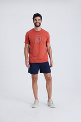 CAMISETA REGULAR MEIA MALHA PENTEADA ESTAMPADA 192619