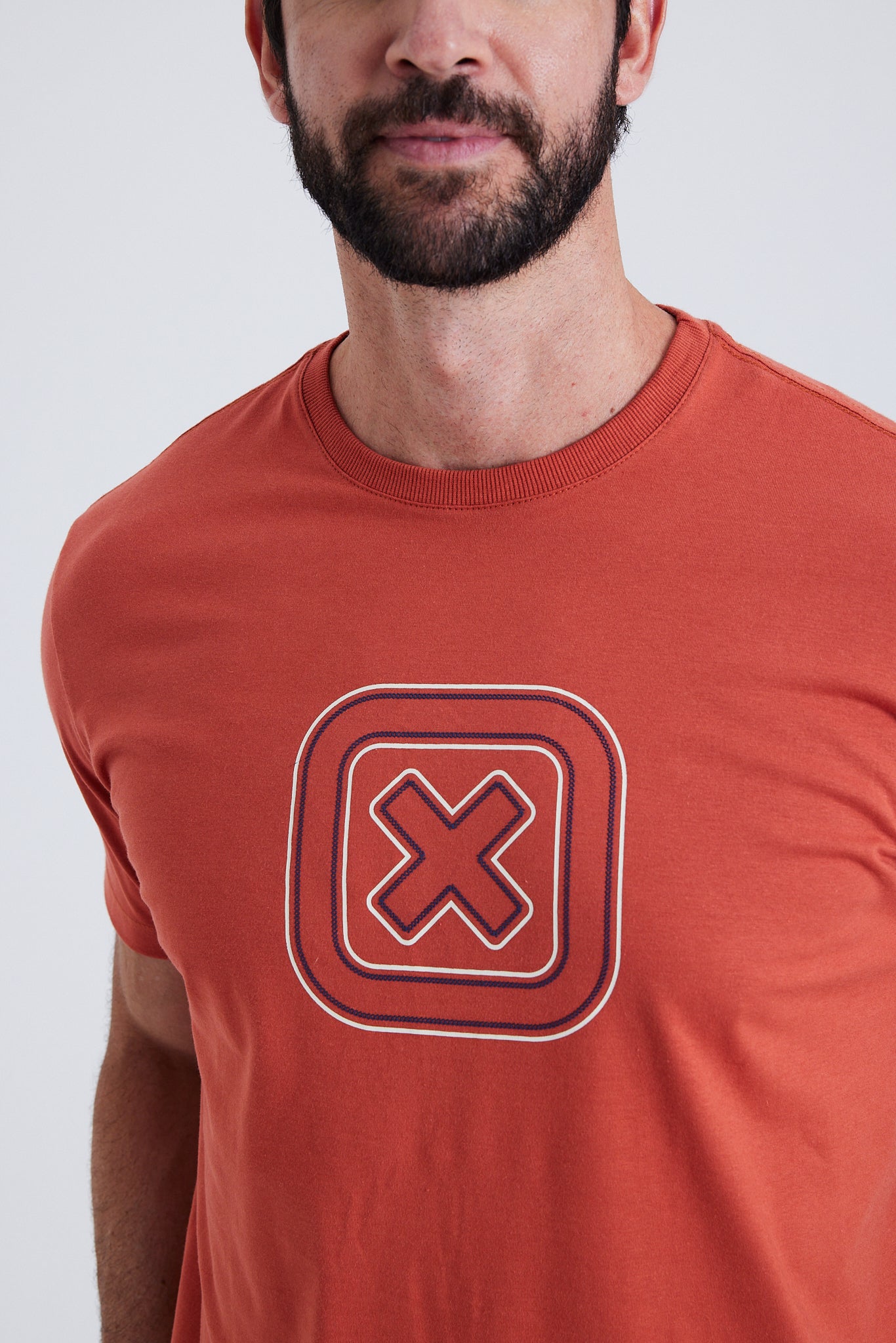 CAMISETA REGULAR MEIA MALHA PENTEADA ESTAMPADA 192619