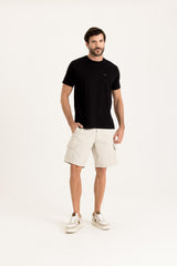 CAMISETA REGULAR MEIA MALHA PENTEADA ESTAMPADA 192649