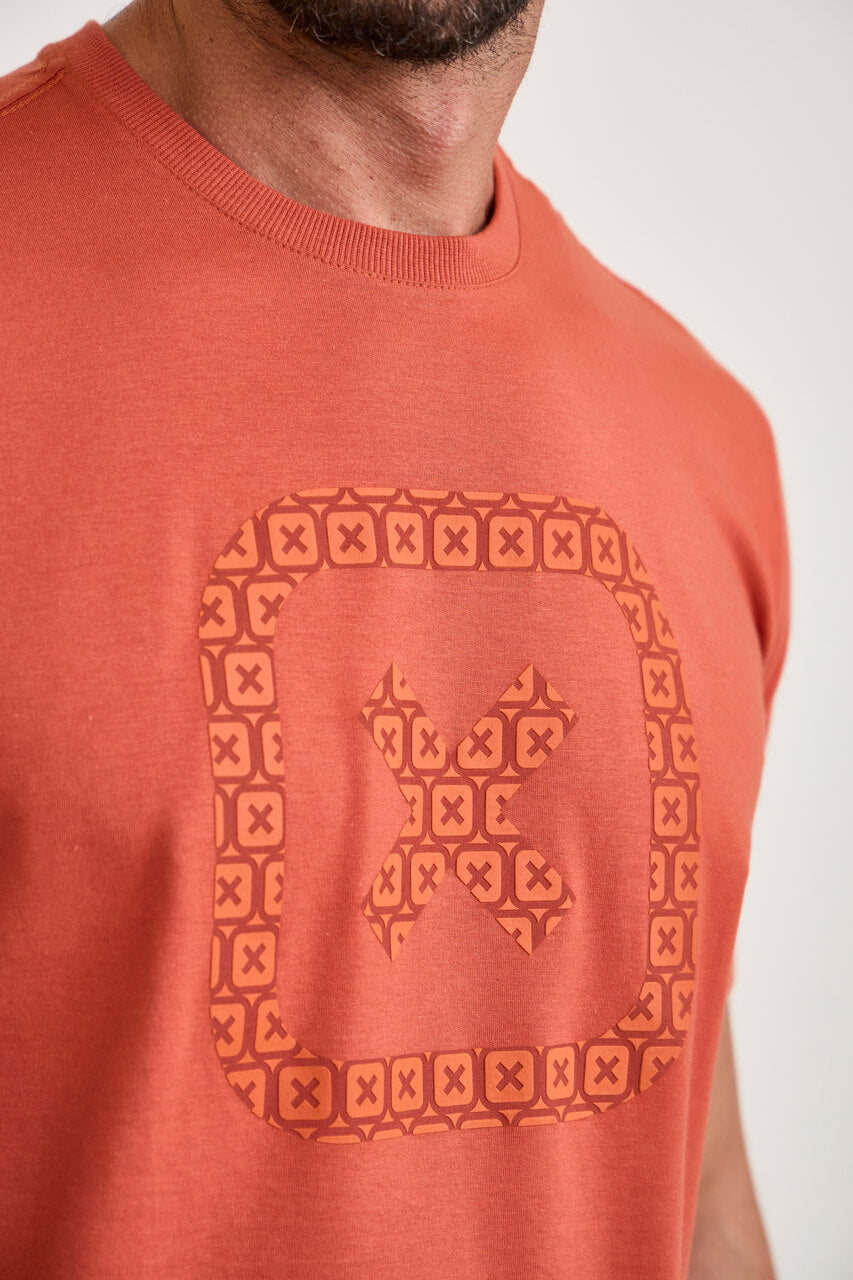 CAMISETA REGULAR MEIA MALHA PENTEADA ESTAMPADA 192754