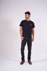 CAMISETA SLIM MEIA MALHA PENTEADA ESTAMPADA 192817