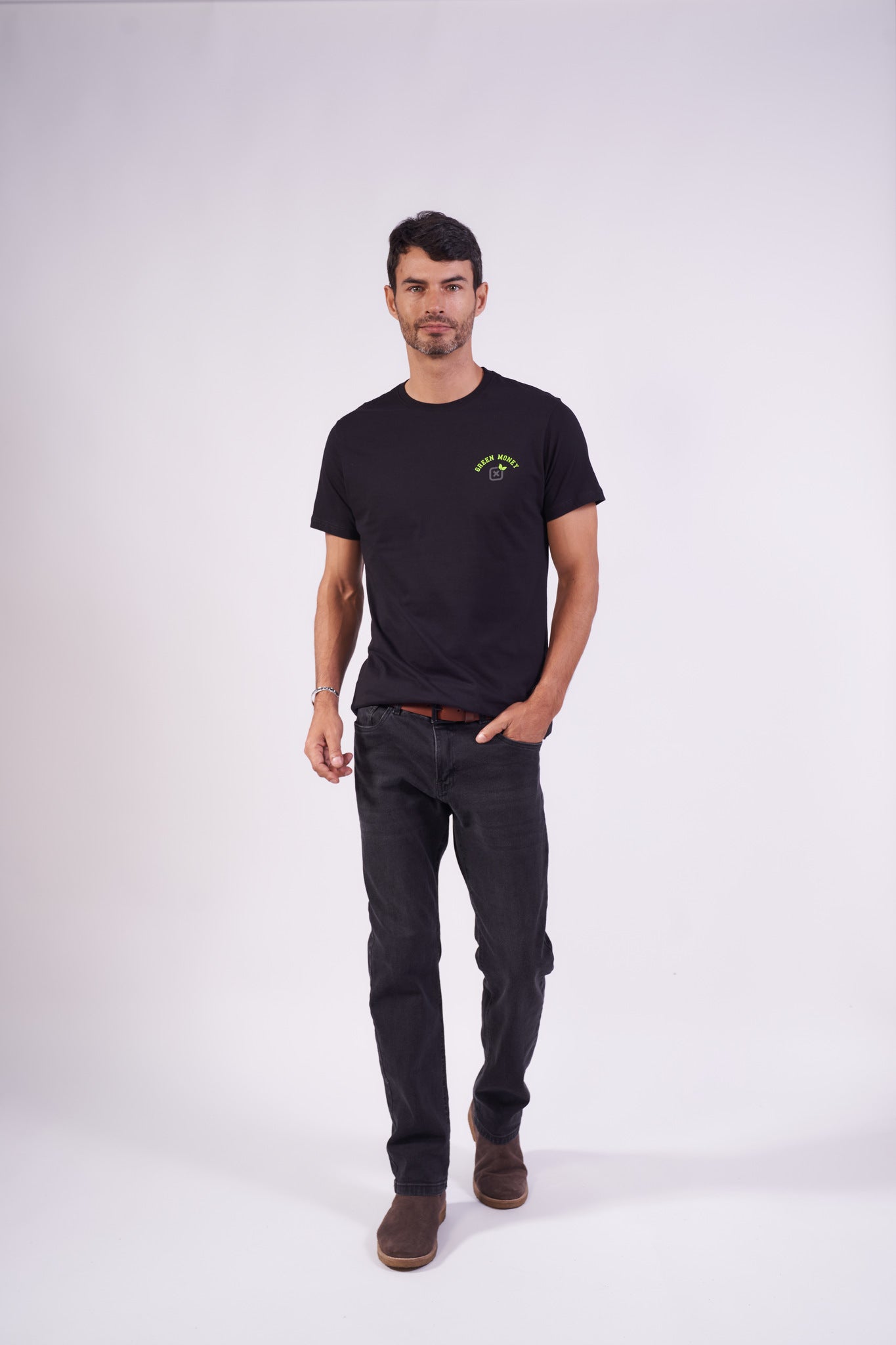 CAMISETA SLIM MEIA MALHA PENTEADA ESTAMPADA 192817