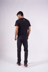 CAMISETA SLIM MEIA MALHA PENTEADA ESTAMPADA 192817