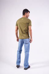 CAMISETA SLIM MEIA MALHA PENTEADA ESTAMPADA 192818