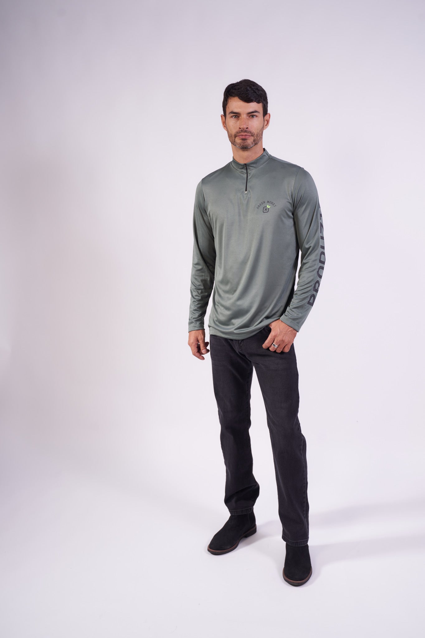 CAMISETA REGULAR ML MALHA ESTAMPADA 192823