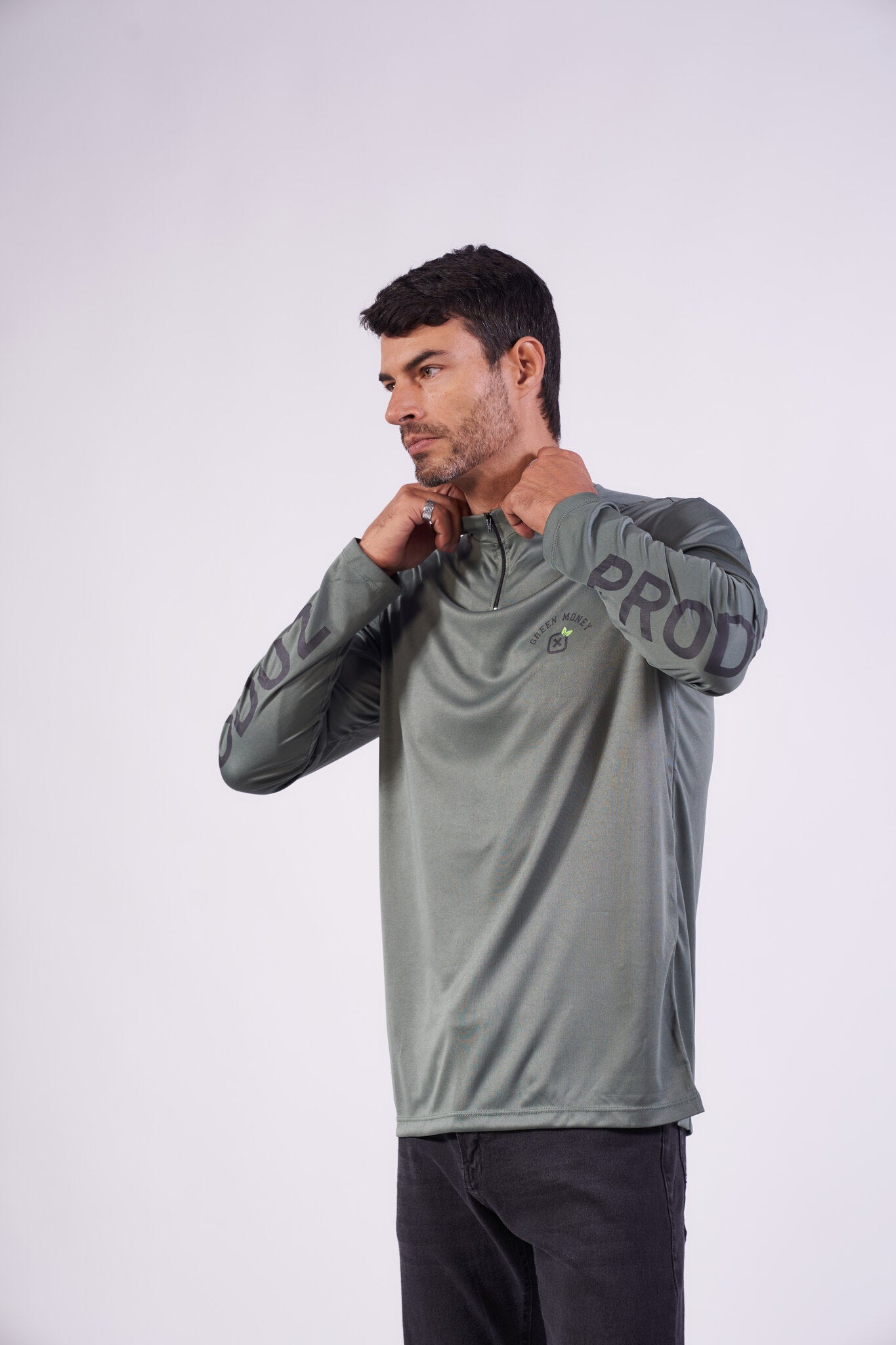 CAMISETA REGULAR ML MALHA ESTAMPADA 192823