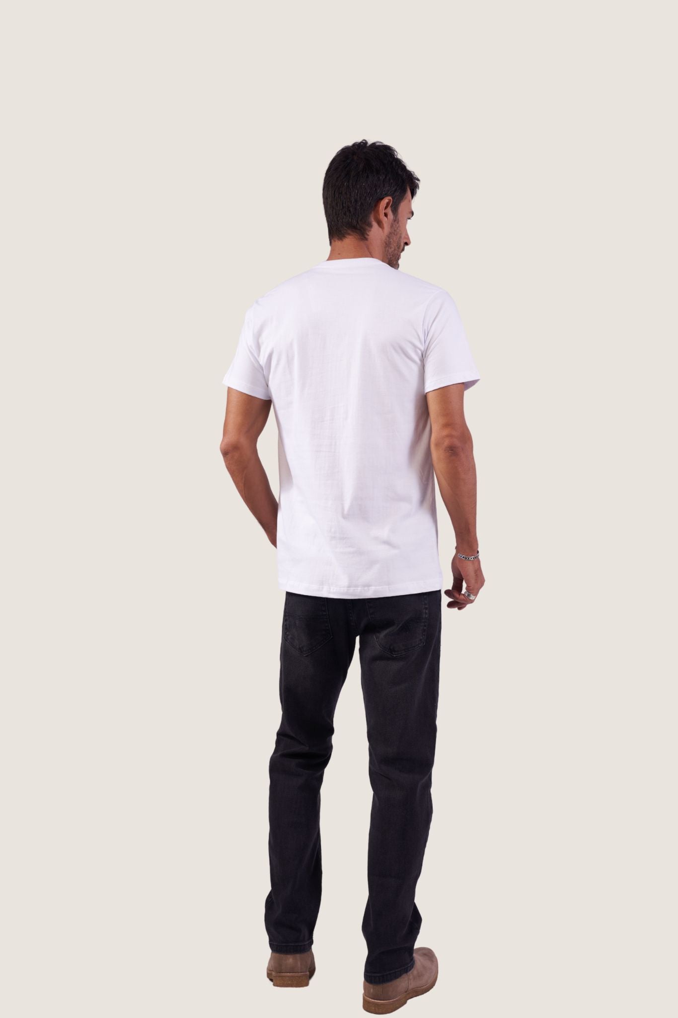 CAMISETA REGULAR MEIA MALHA ESTAMPADA 192828