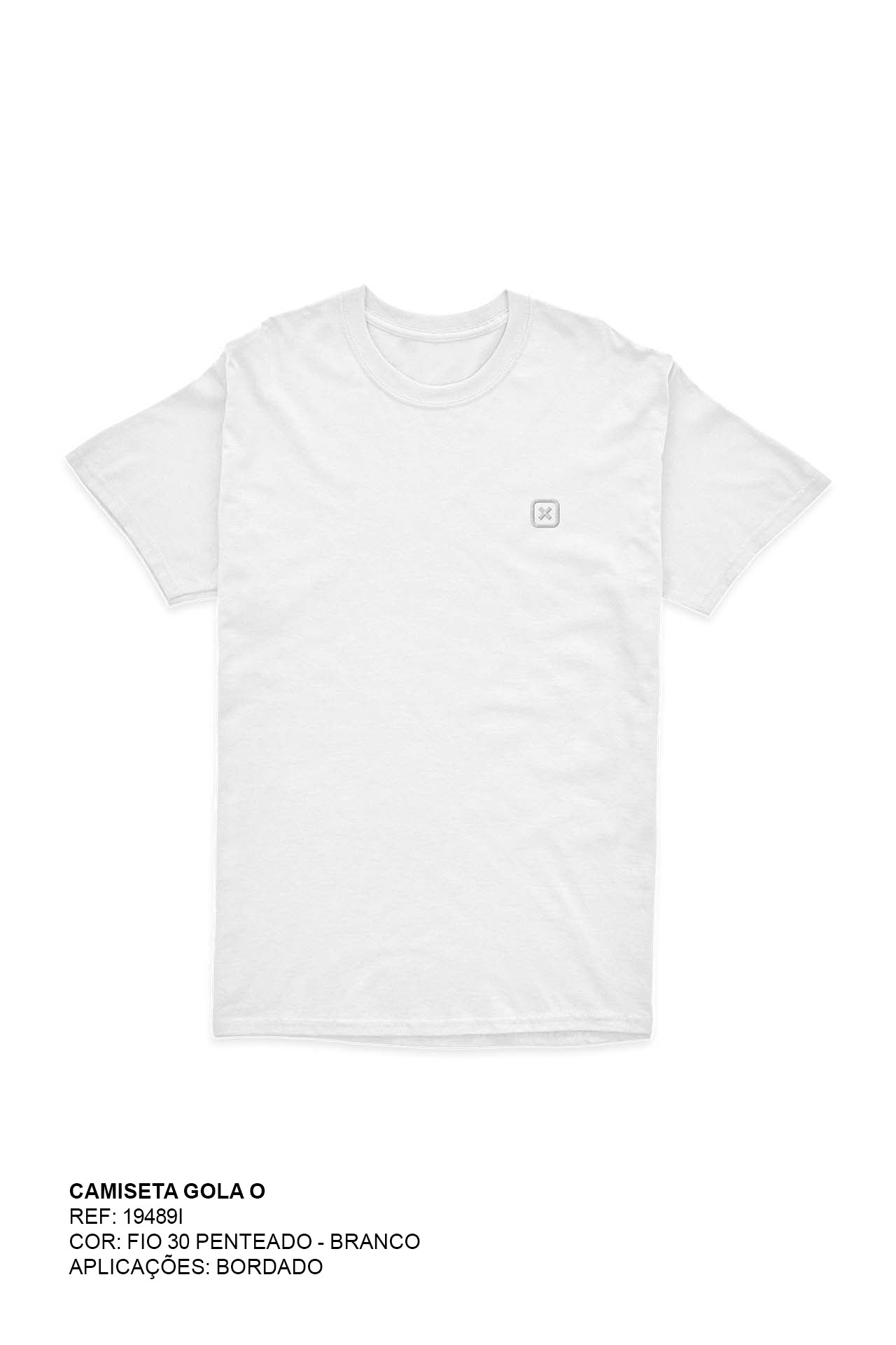 CAMISETA REGULAR FIO 30 BORDADA 19489i INFANTIL