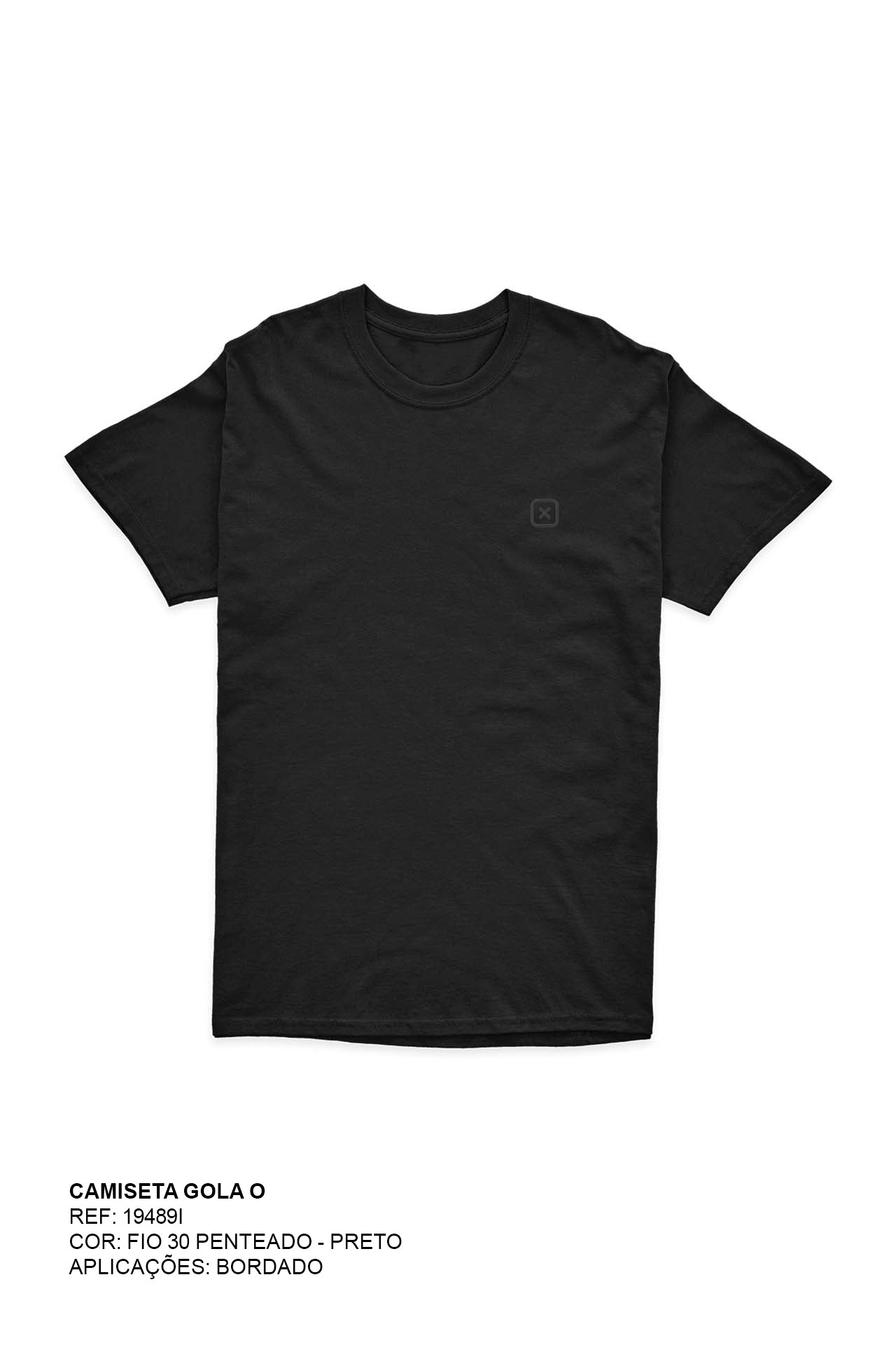 CAMISETA REGULAR FIO 30 BORDADA 19489i INFANTIL