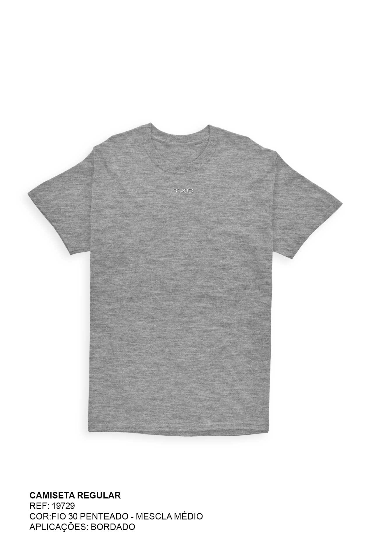 CAMISETA REGULAR FIO 30 BORDADA 19729i INFANTIL