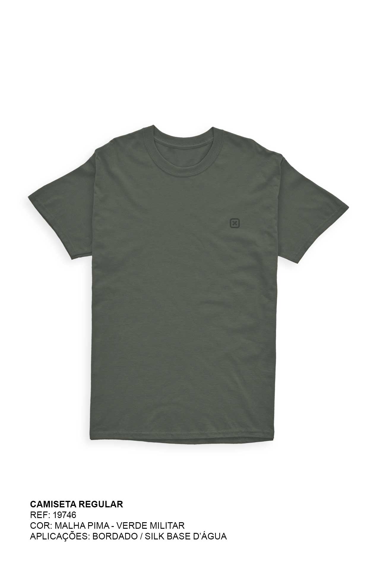 CAMISETA REGULAR PIMA  19746I