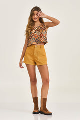 SHORT JEANS REGULAR ETIQUETA 23366