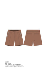 SHORT ALFAITARIA SUEDE PLAQUINHA 23370
