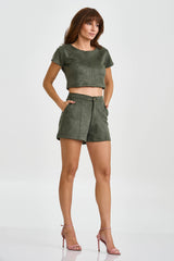 SHORT ALFAITARIA SUEDE PLAQUINHA 23370