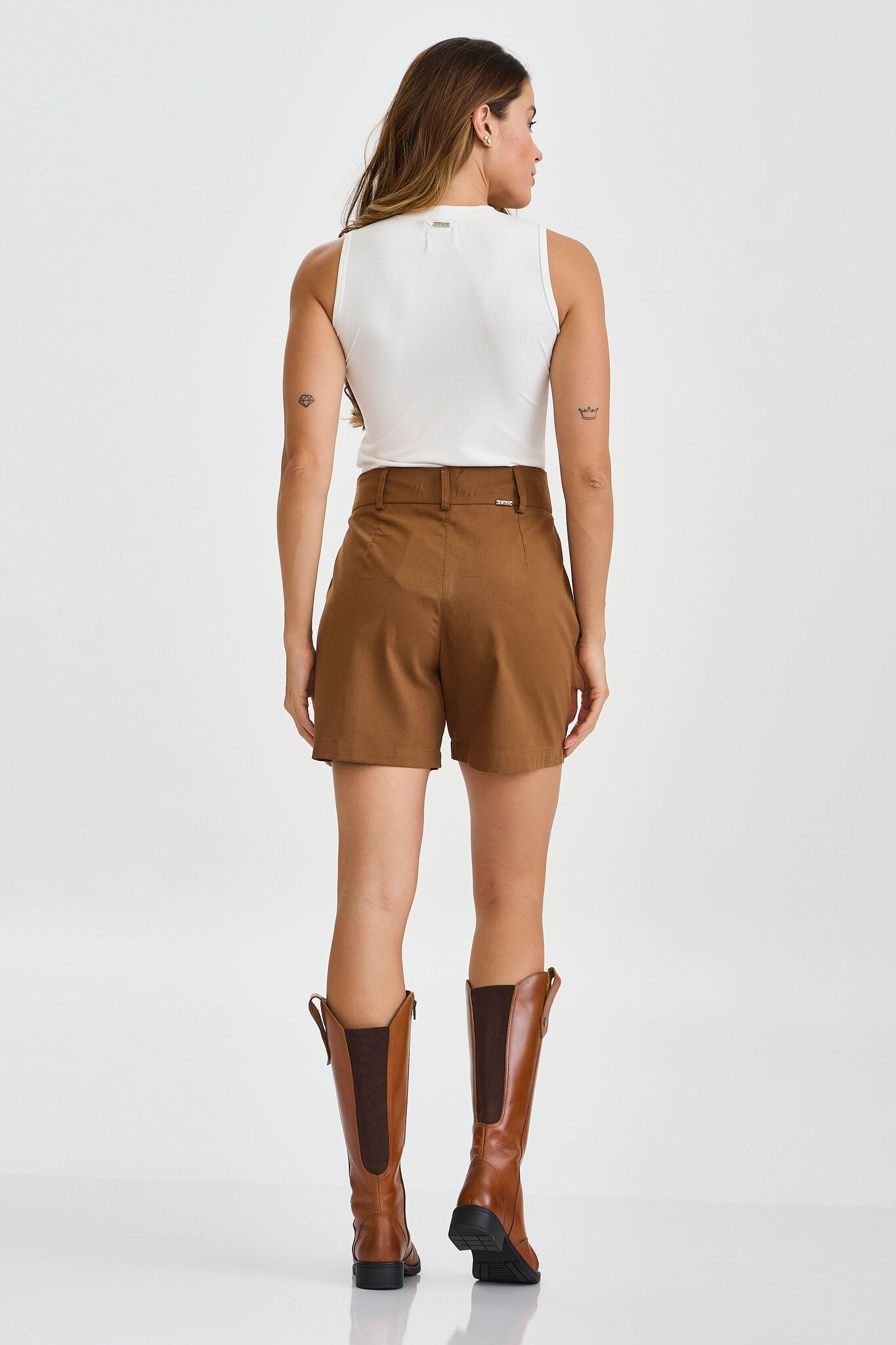 SHORT ALFAIATARIA SARJA PLAQUINHA 23386