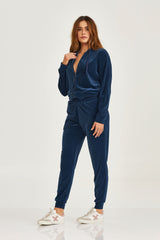 CALCA JOGGER AVELUDADA BORDADA 25107