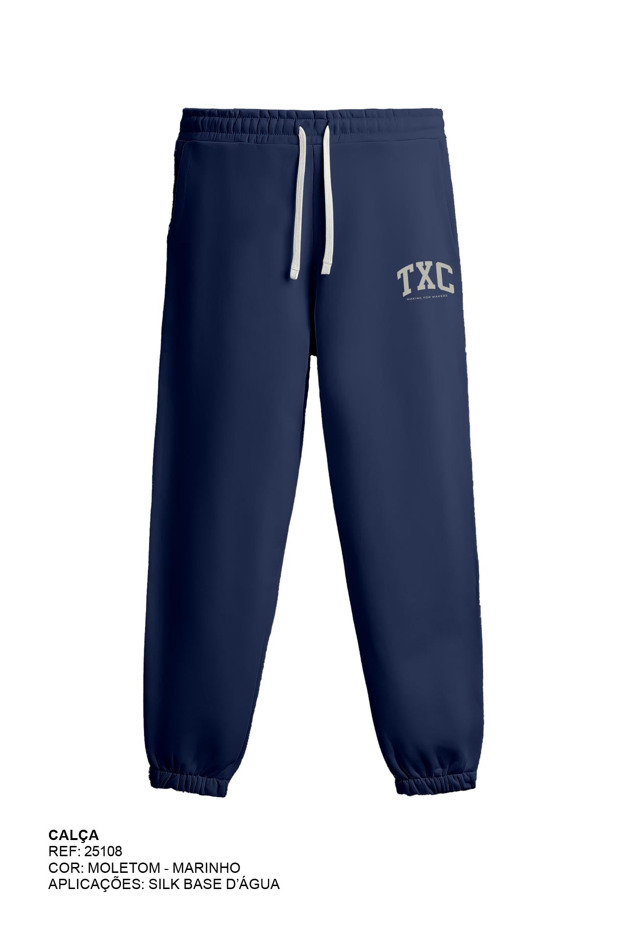 CALCA JOGGER MOLETOM ESTAMPADA 25108