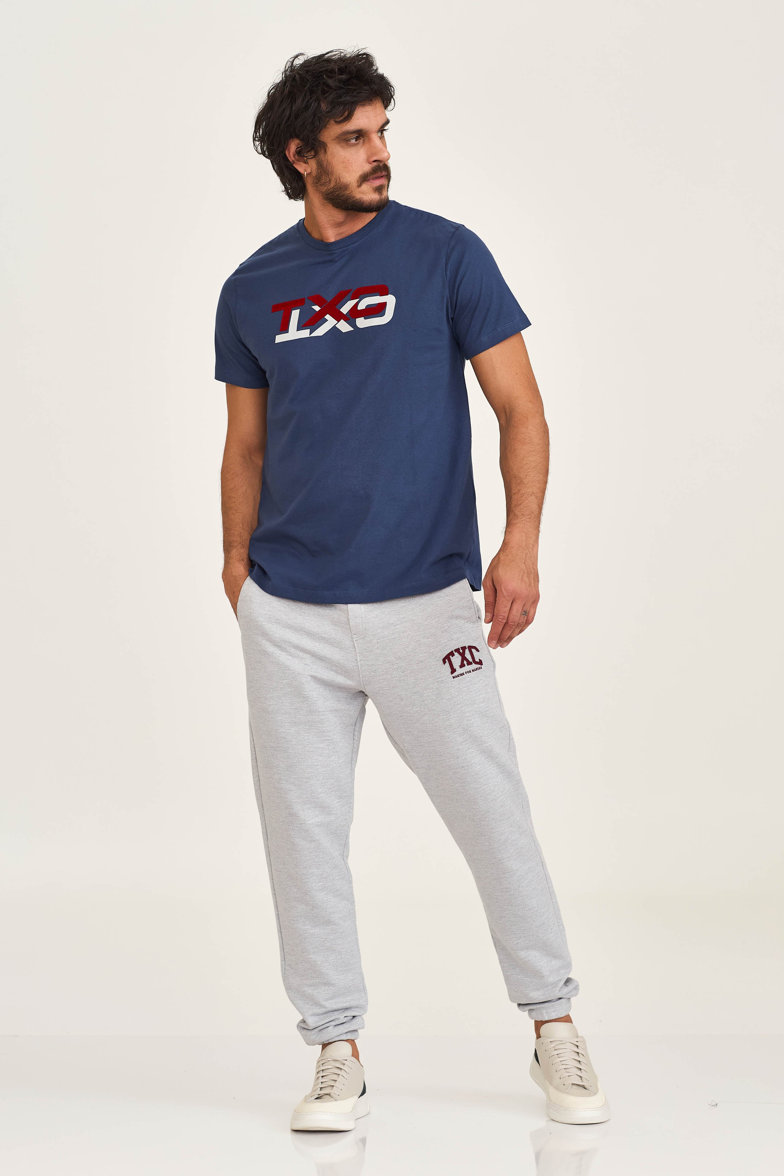 CALCA JOGGER MOLETOM ESTAMPADA 25108