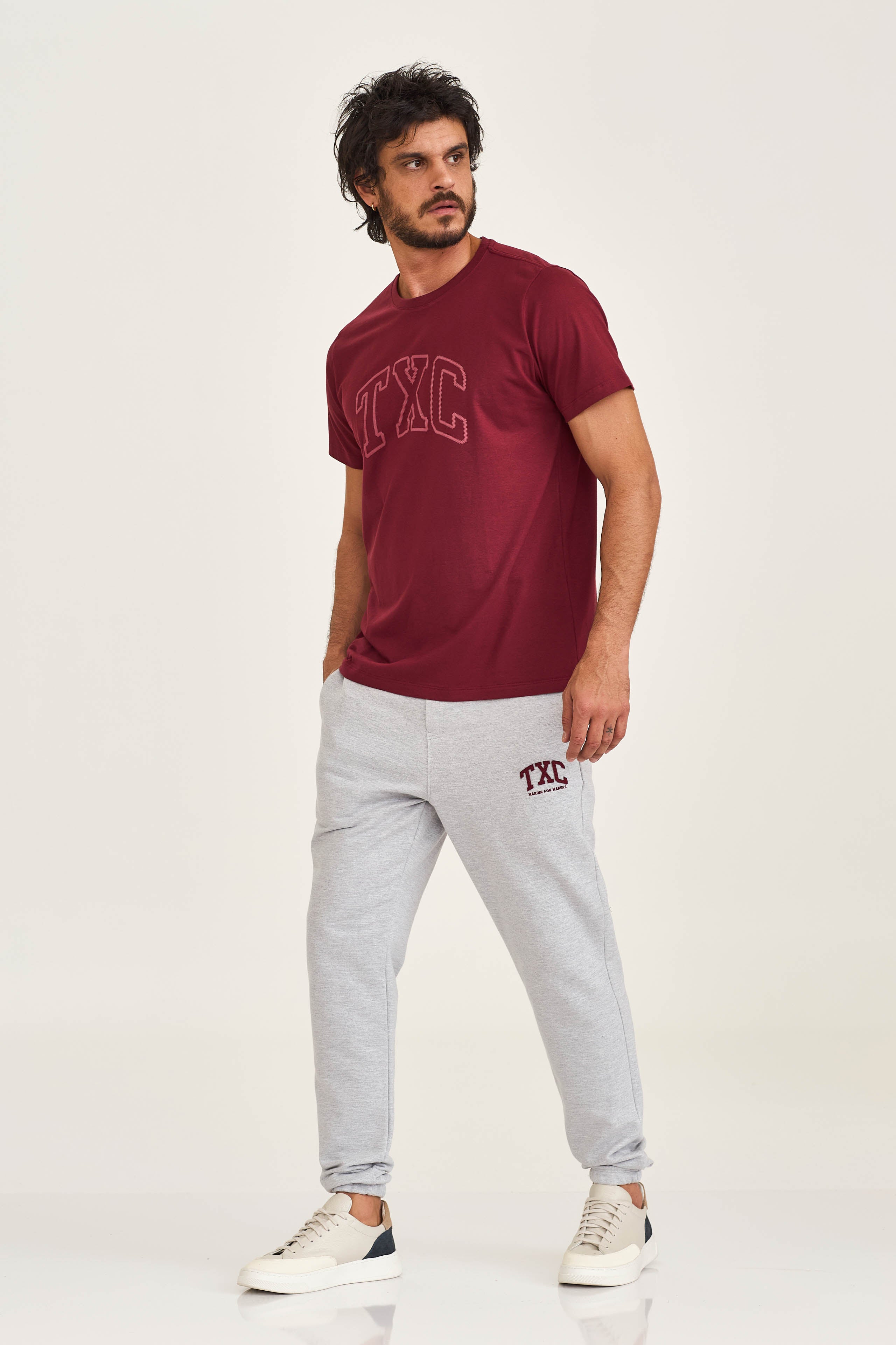 CALCA JOGGER MOLETOM ESTAMPADA 25108