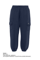 CALCA JOGGER MOLETOM BORDADO 25110