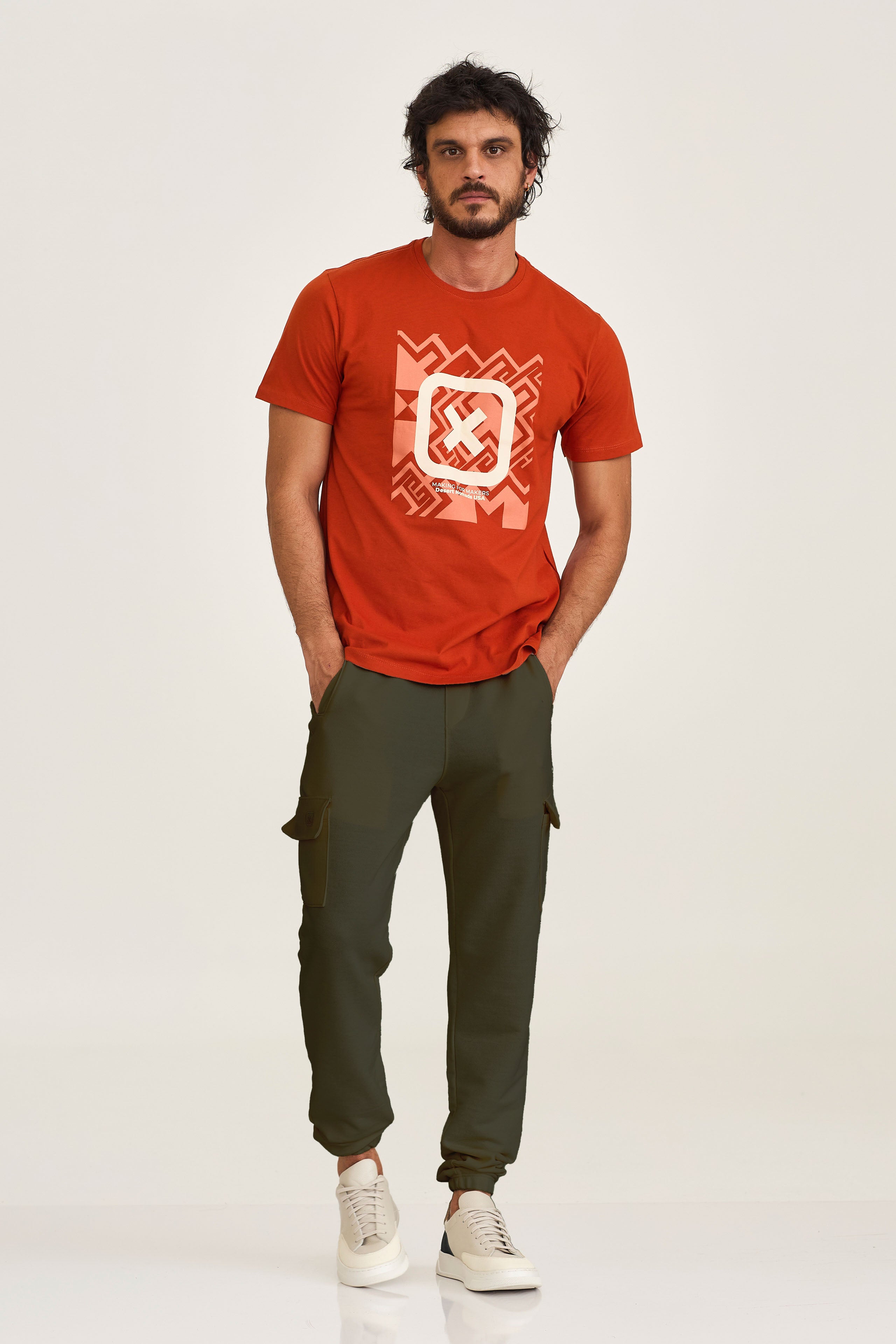 CALCA JOGGER MOLETOM BORDADO 25110