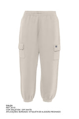 CALCA JOGGER MOLETOM BORDADO 25110