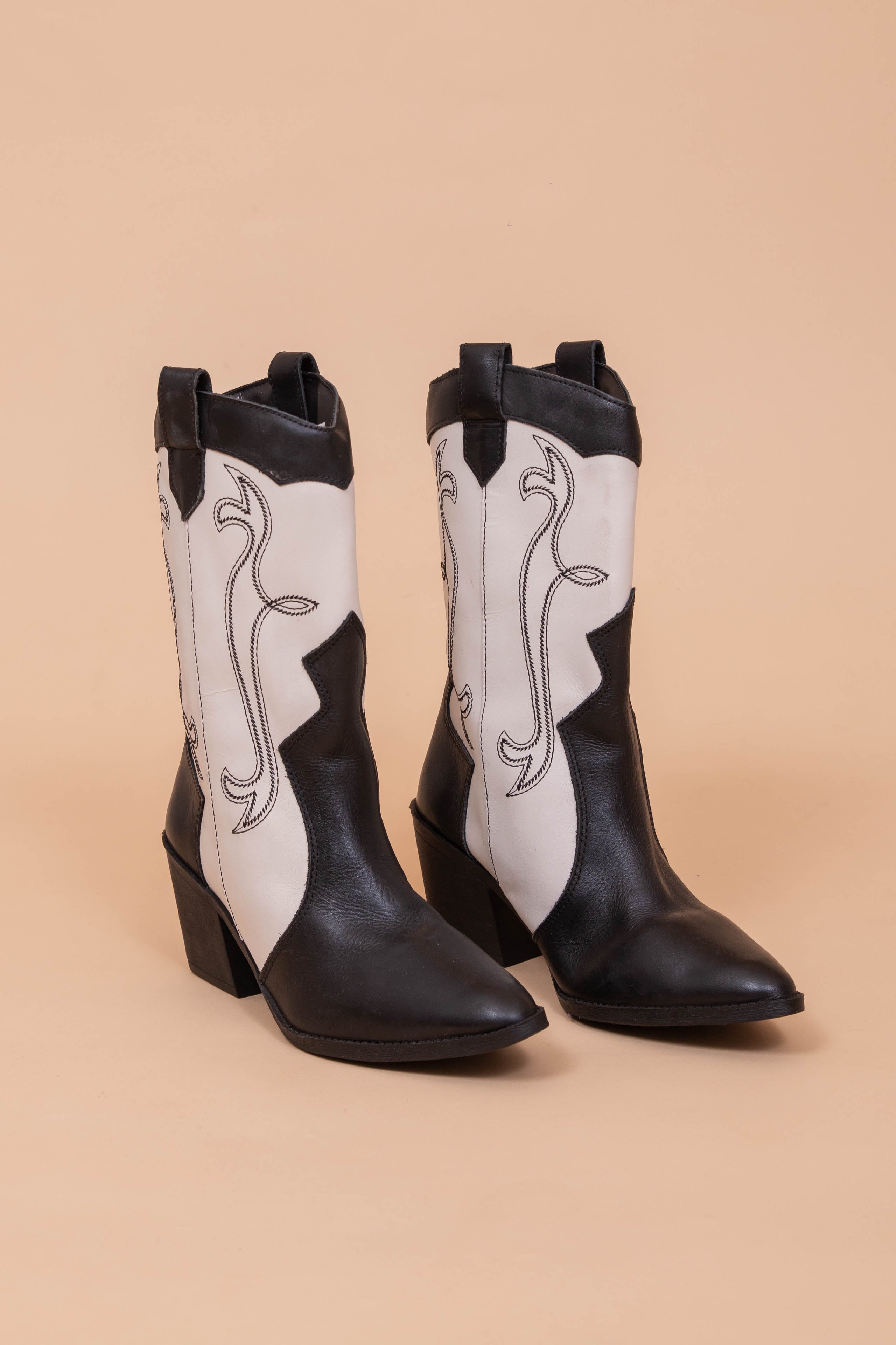 Stradivarius Cowboy Blancas Botas Blancas Stradivarius Mujer