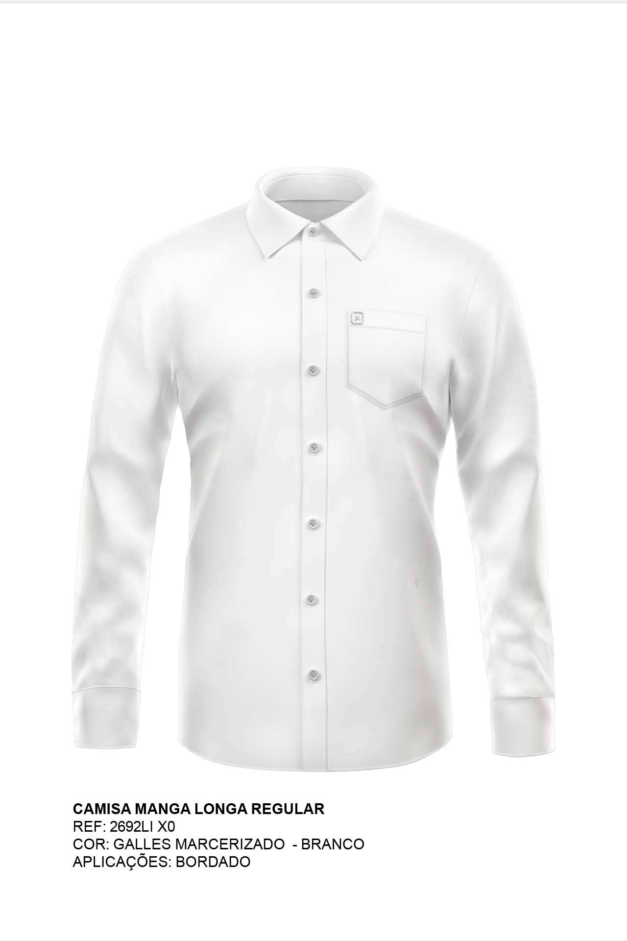 Camisa Classic Manga Longa Tricoline - 2692L