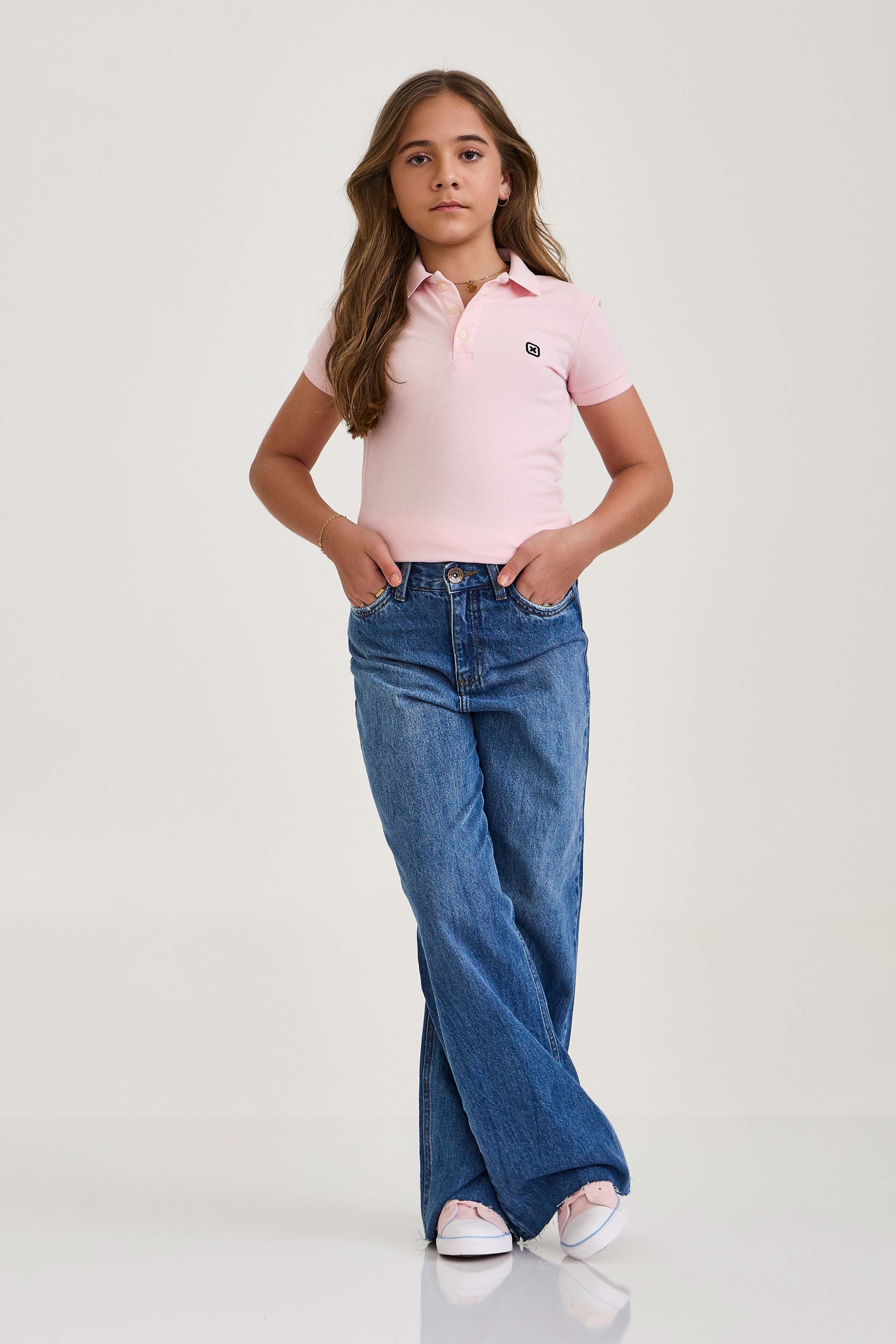 POLO SLIM MALHA BORDADA 27113i INFANTIL