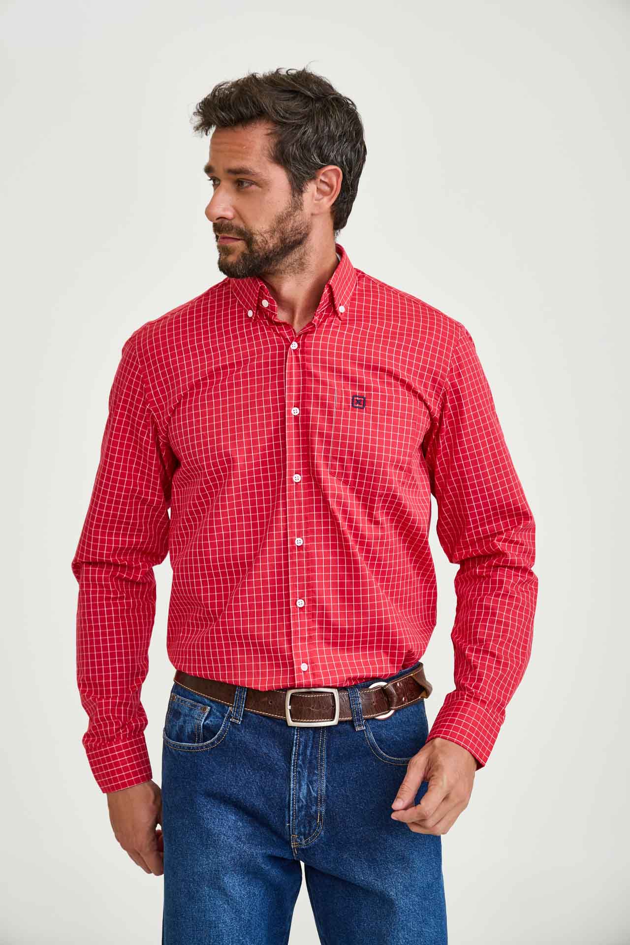 CAMISA ML TRICOLINE 2718L XADREZ X3 – TXC