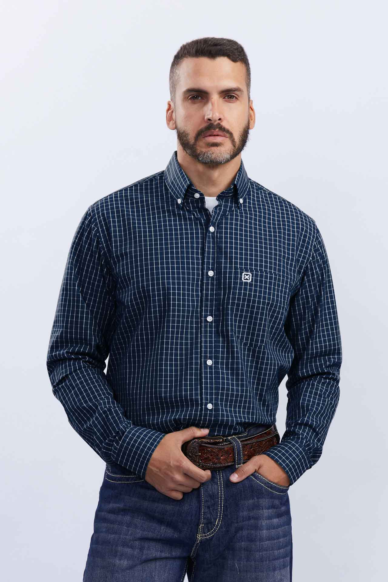 ちか　38 CAMISA ML TRICOLINE 2718L XADREZ X3 – TXC