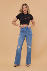 POLO CROPPED CUSTOM BORDADO 27211