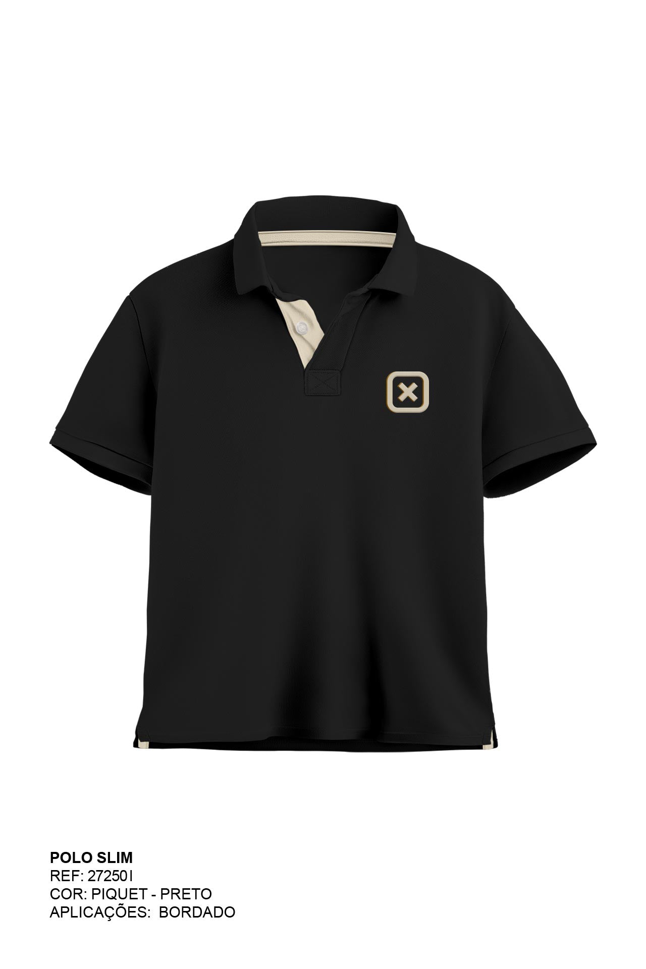 POLO SLIM CUSTOM BORDADA 27250i INFANTIL