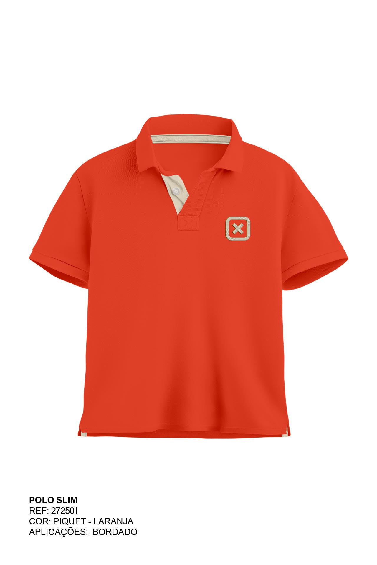 POLO SLIM CUSTOM BORDADA 27250i INFANTIL