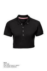 POLO CROPPED SLIM CUSTOM BORDADO 27266