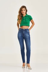 POLO CROPPED SLIM CUSTOM BORDADO 27266
