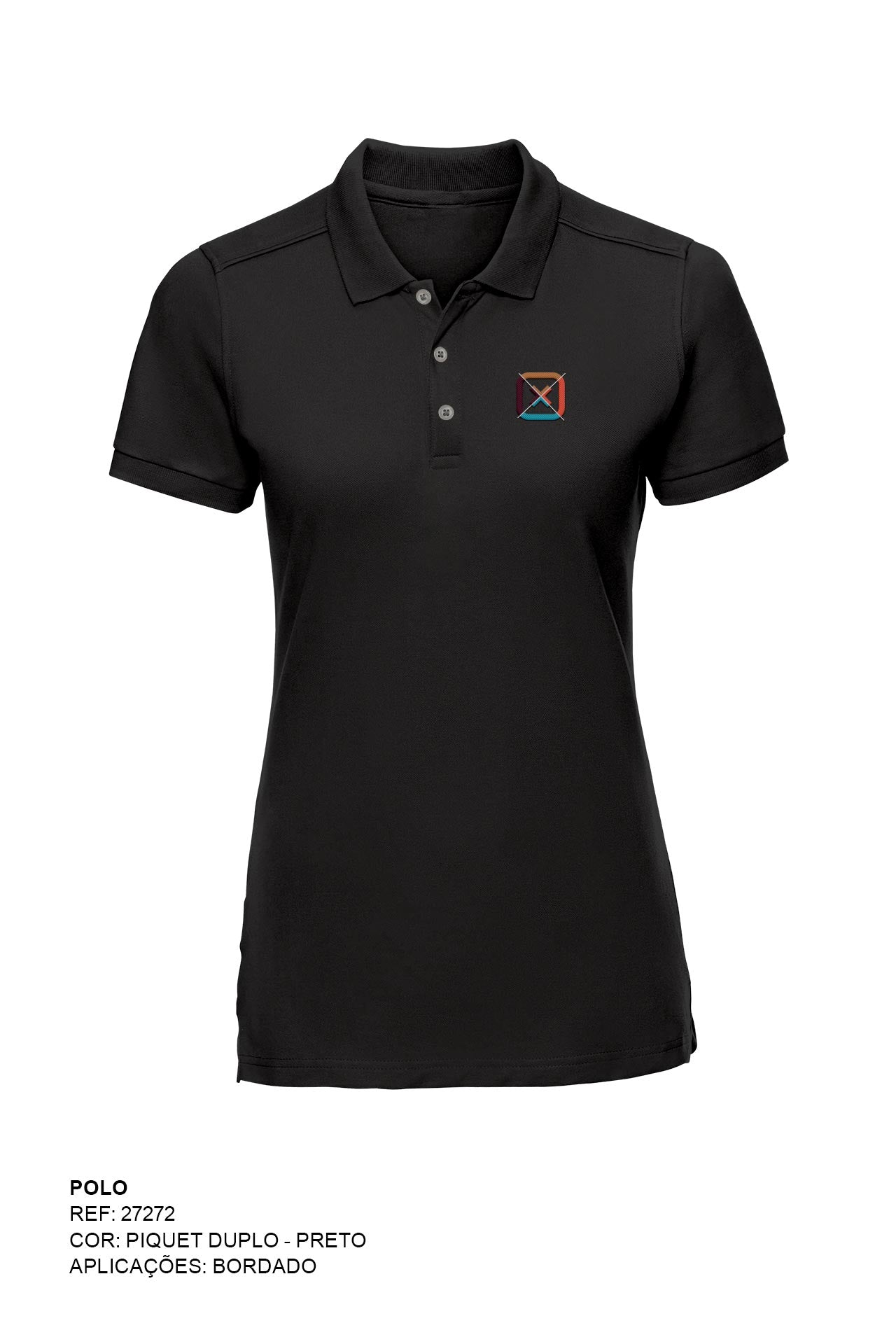 POLO SLIM MALHA BORDADO 27272i INFANTIL