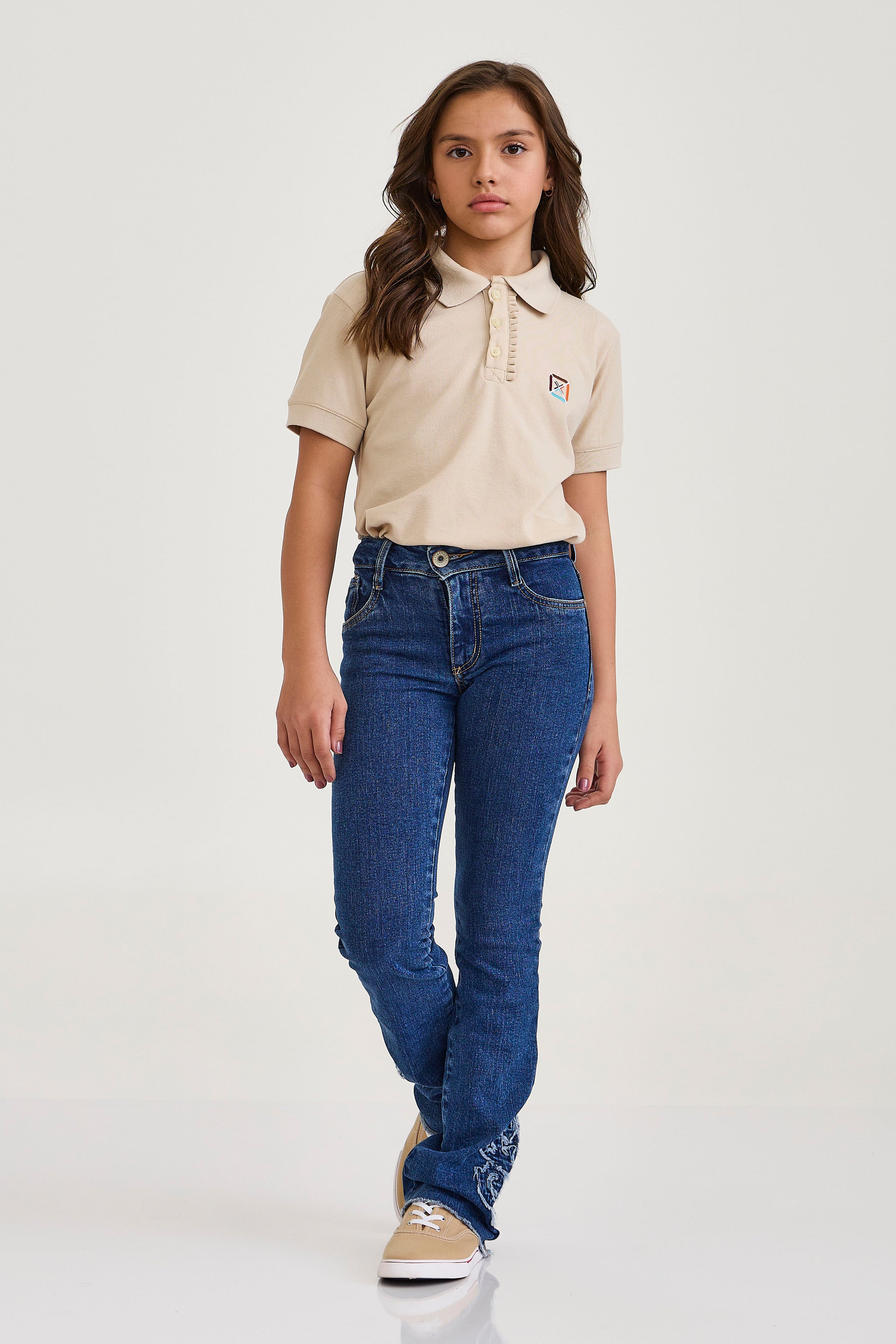 POLO SLIM MALHA BORDADO 27272i INFANTIL