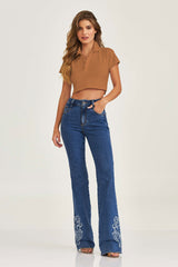 POLO CROPPED SLIM CUSTOM BORDADO 27273