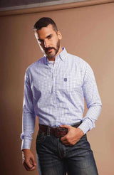 Camisa Masculina Manga Longa Xadrez X3 - 2728l