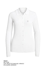 POLO ML TRICOT CUSTOM SLIM BORDADO 27290