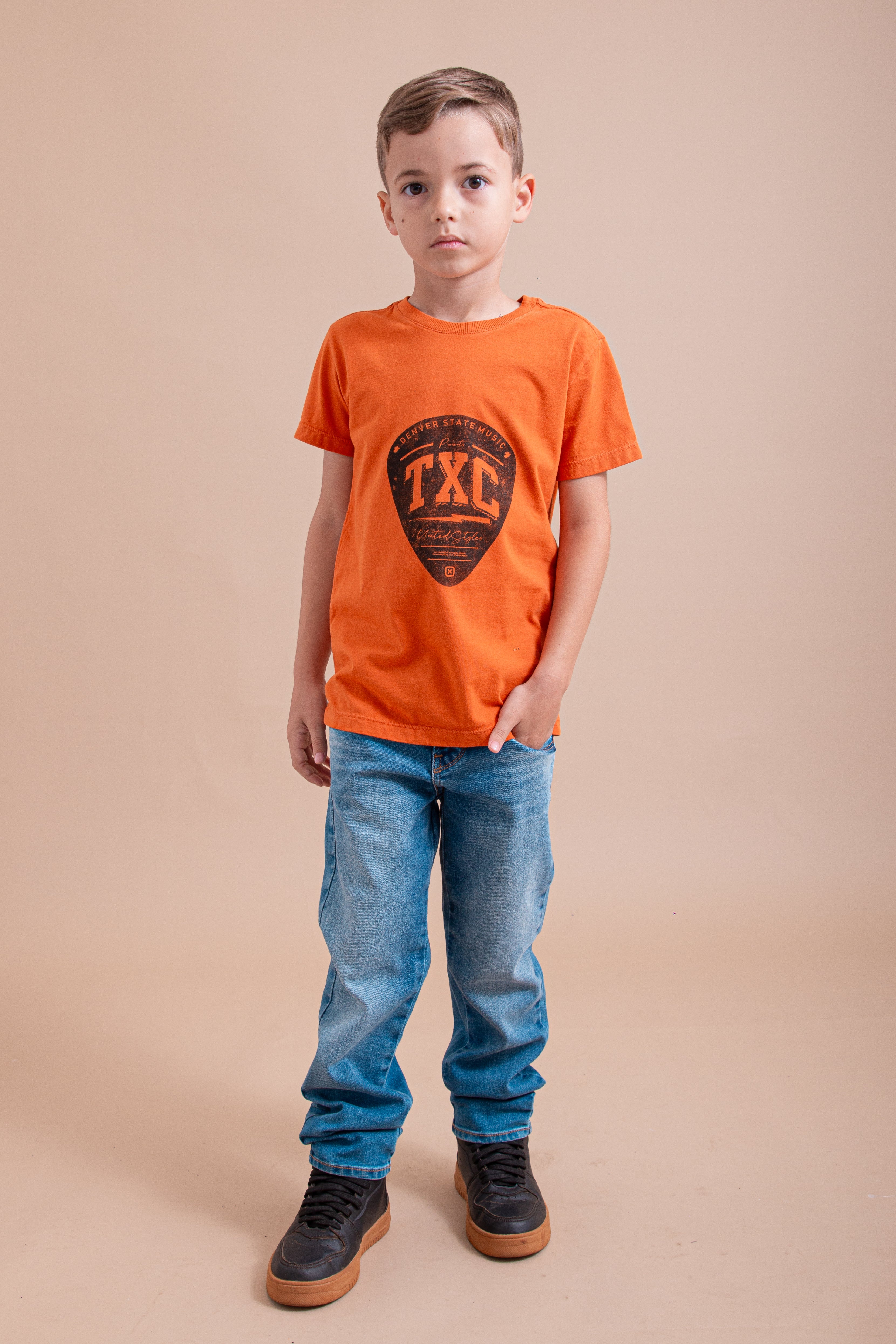 Camiseta Infantil Classic MC Estampada 191872i