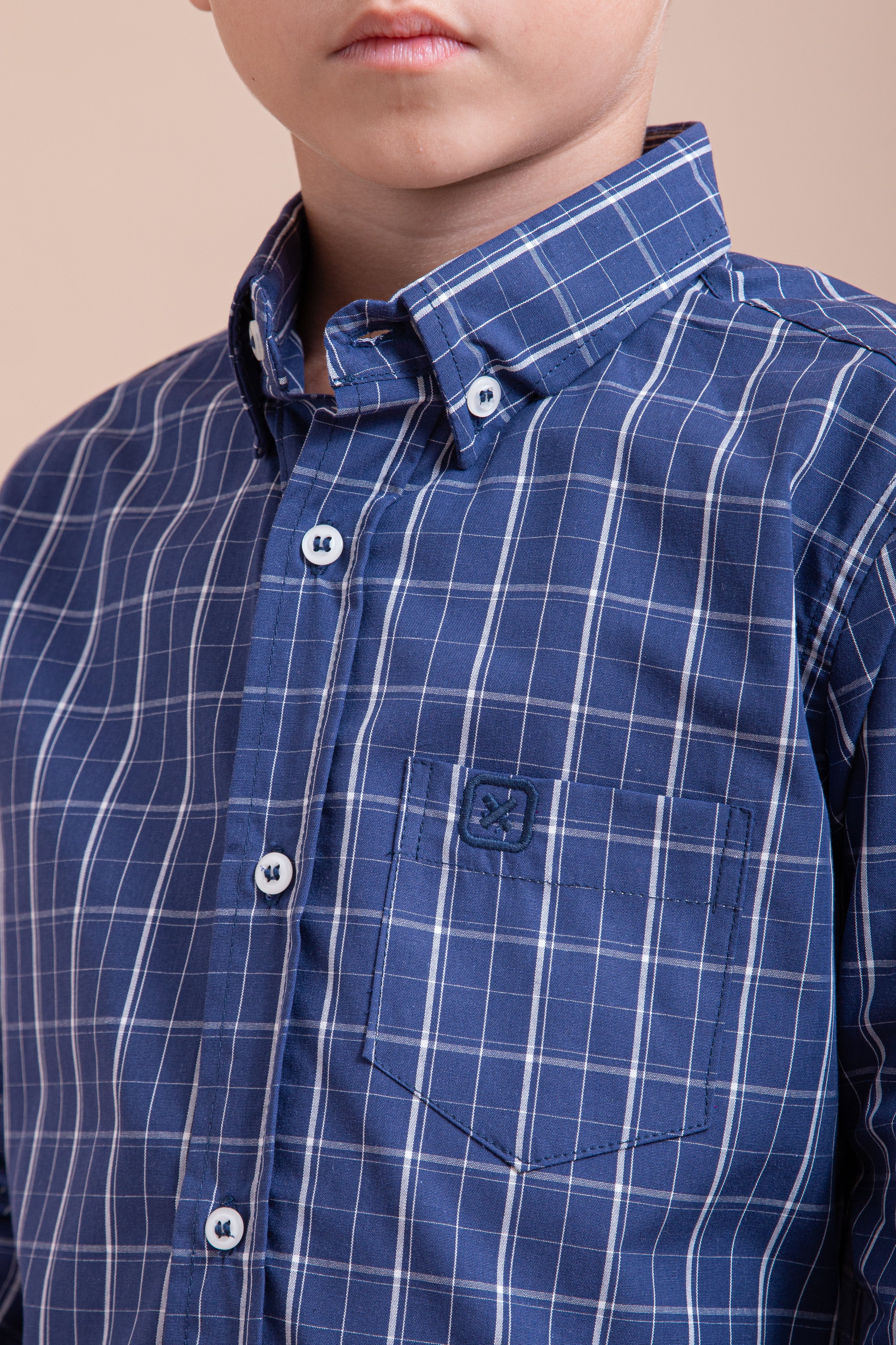 CAMISA CUSTOM ML XADREZ 29101Li INFANTIL