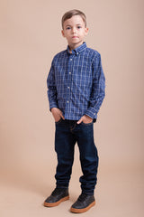 CAMISA CUSTOM ML XADREZ 29101Li INFANTIL