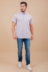 CAMISA CUSTOM MC REGULAR BORDADA 29111C