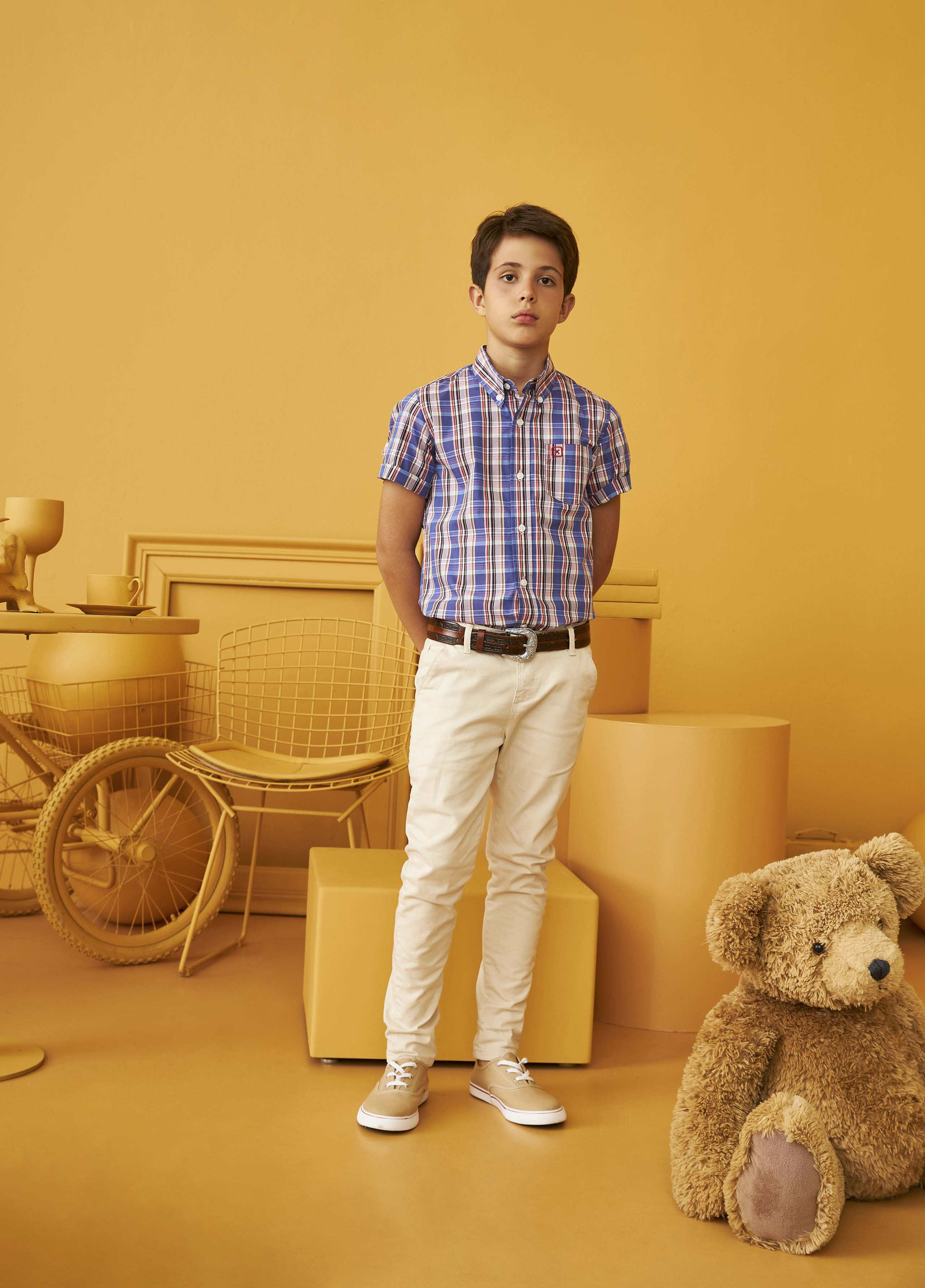 CAMISA CUSTOM MC REGULAR BORDADO 29128Ci INFANTIL